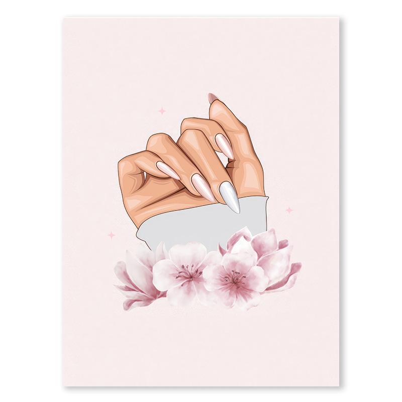 Personalizované laky na nehty Technologické tvary Malování na stěnu Malba na plátno Severská móda Plakáty a tisky Obrázky pro výzdobu salonu krásy