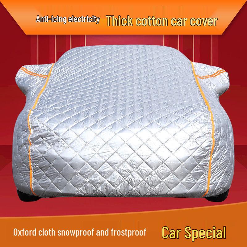 

Northeast Winter Cotton Car Cover: Thick, Warm, Anti-Freeze for Superior Snow and Cold Protection 1.2m Two-wheel Electric [Side Zipper]