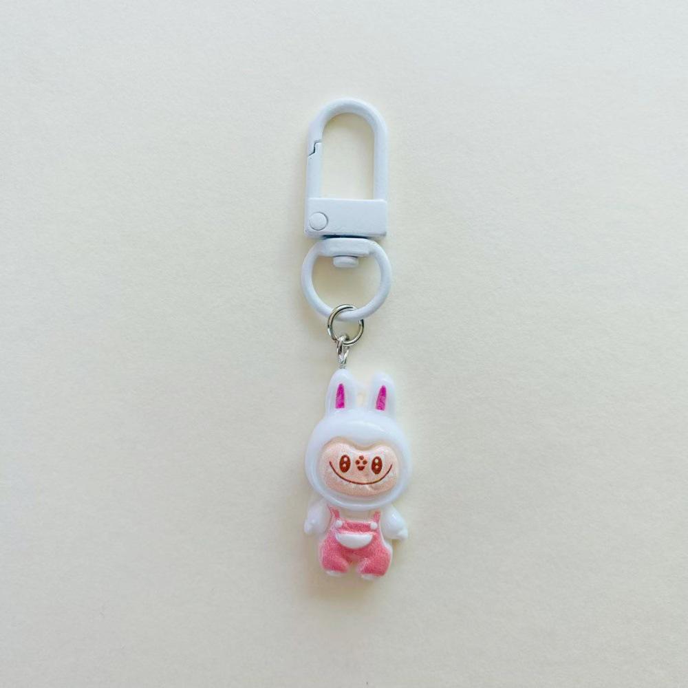 Adorable Cartoon Resin Keychain Doll Pendant - Cute Decoration for Bags or Bestie Gift