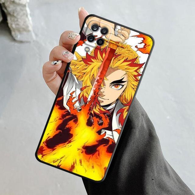 Telefon Fall Für Samsung Galaxy A70 A70s A50 A30s A04s A20s A20e A02 A02s A03 A42 M31 M13 Abdeckung Anime dämon Slayer Nezuko Tanjirou