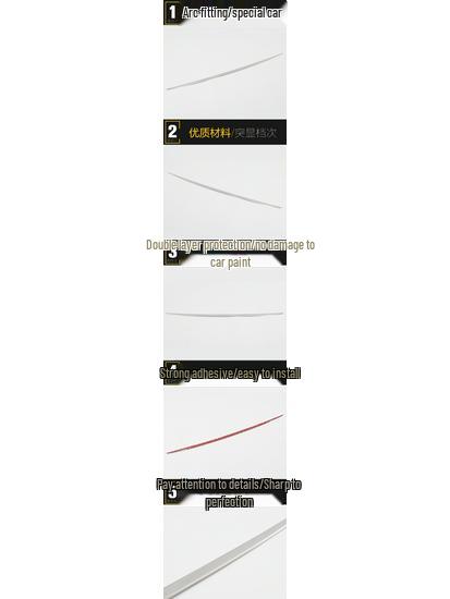 Compatible with 16 new Vision models: Rear Bumper Trim and Anti-Scratch Trunk Decorative Strip