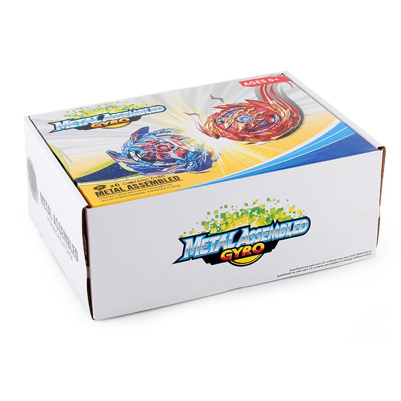 Exciting Xd168-37a Spinning Top Toy Set With Six Colorful Tops And Launchers For Endless Fun