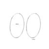 Cercei clasici rotunzi din argint sterling S925 - Cercei eleganti, simpli și contemporani pentru femei