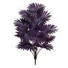 Purple Artificial Palm Tree Realistic Faux Palm Tropical Leaves Fake Palm Branches for Halloween Christmas Indoor Outdoor Decor
