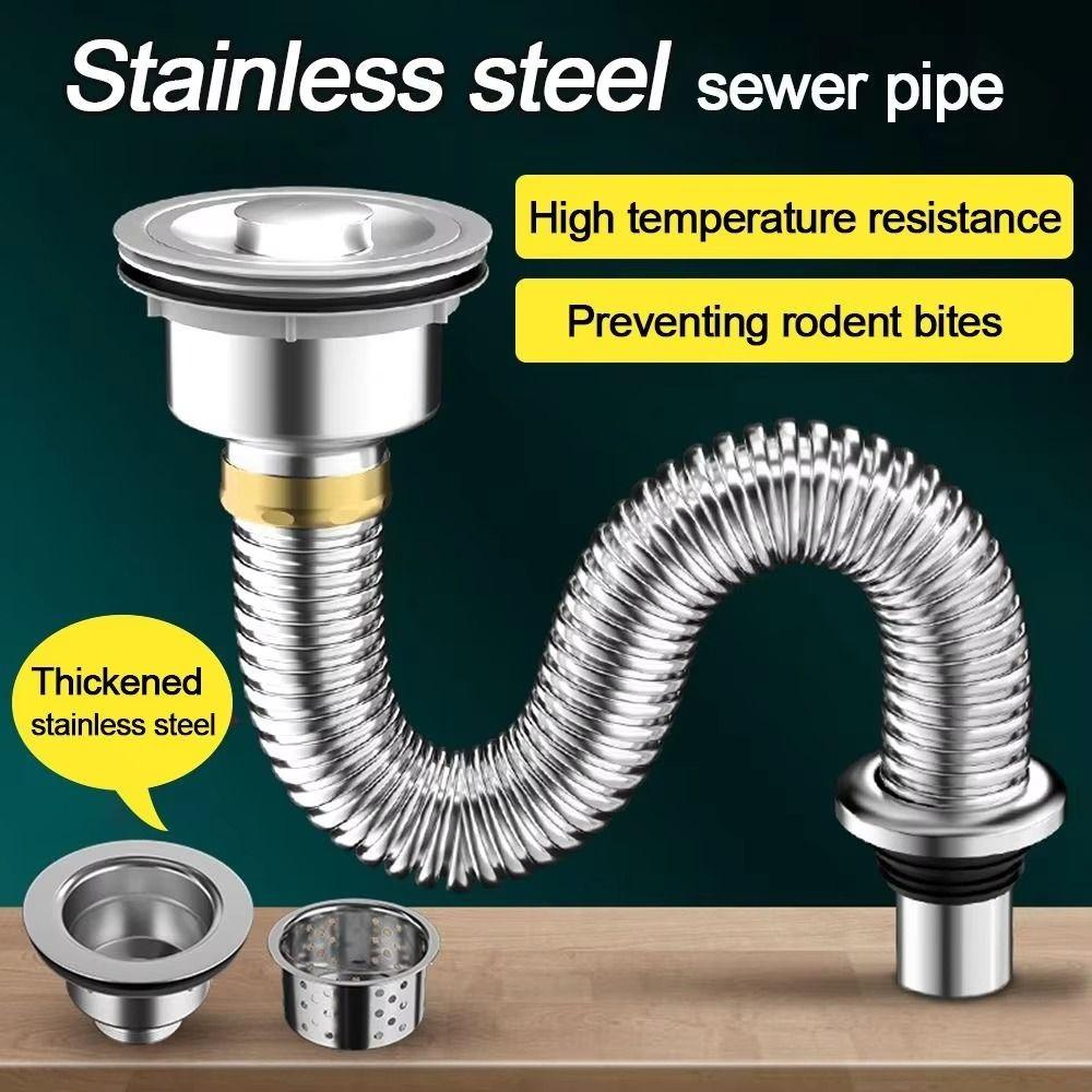 Deodorant Kitchen Sink Drain Pipe Anti Rat Bite Sewer Fast Drainage Kit  Plumbing Repair