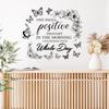 WZ9023 Englisch Slogan Schmetterling Kranz Schlafzimmer Wohnzimmer Studie Hause Verschönerung Dekoration Wand Aufkleber