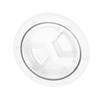 Boat Deck Access Hatch TransparentCover White Round ABS Plate for RV Marine Yacht(4in10.16cm )