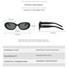 Y2K New  Fashion Style Oval Sunglasses Women Men Steampunk Sports Rice Nail Design Fashion Vintage Shade Sun Glasses