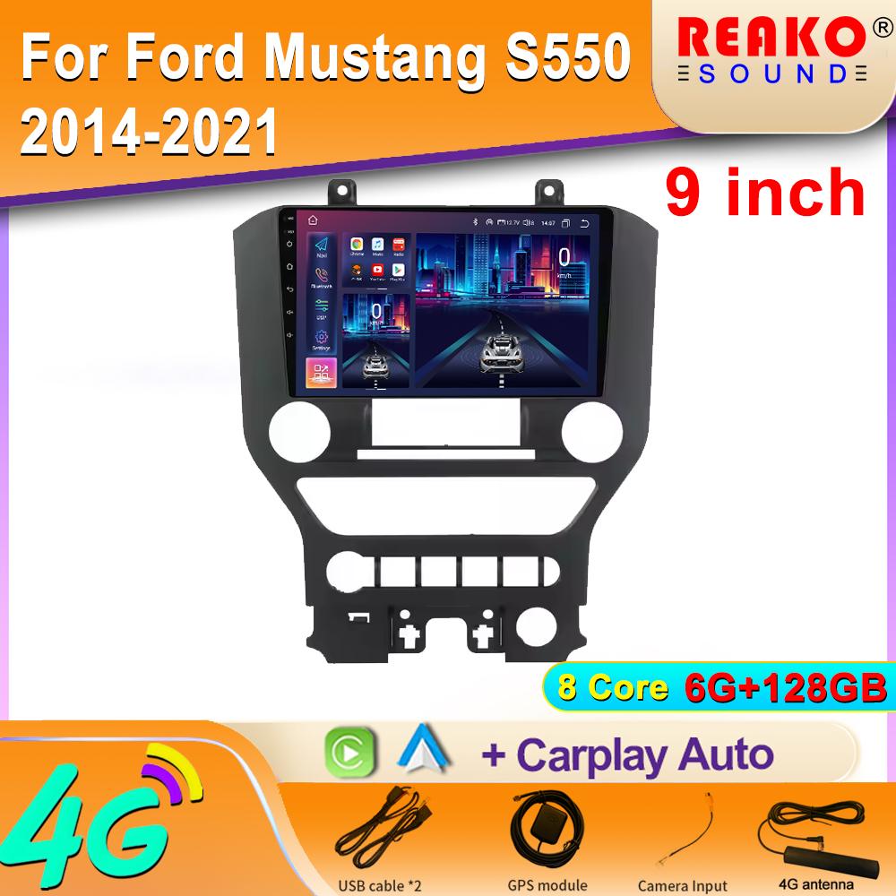 Android Carplay FOR FORD Mustang S550 2014-2021 Multimedia Car Player Navigation Screen GPS Radio 2 Din Stereo Head Unit