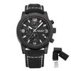 MEGIR Luxury Chronograph Men's Sport Watches Leather Strap Quartz Wristwatch Luminous Casual Male Clock Relogio Masculino