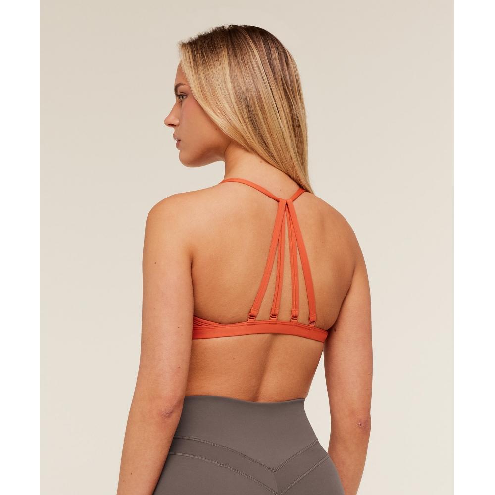 Gymshark Minimal Sports Bra Muted Orange B3a2j Obp0