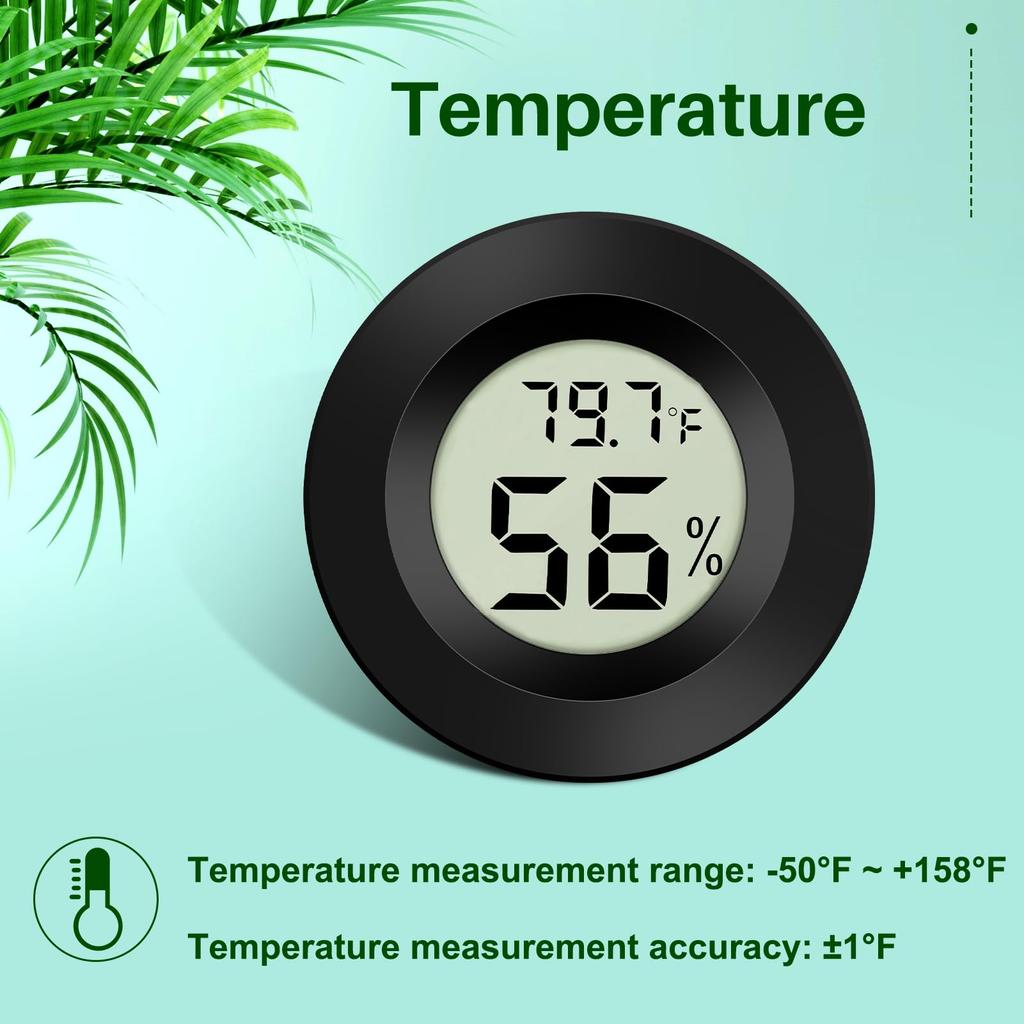 1pcs Mini LCD Digital Thermometer & Hygrometer -50°C to +70°C Temperature & Humidity Meter for Fridge Freezer Testing