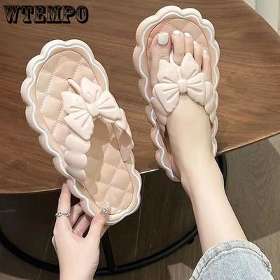Sandalias y zapatillas de playa de suela blanda antideslizantes con chanclas Fairy Ins para mujer, ropa exterior súper suave de verano