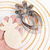 4Pcs/Set Cake Mold Rabbit Carrot Design Cookie Cutter Set Stainless Steel 430 Non-Stick Fondant Biscuit Mold