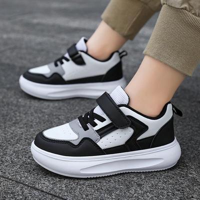 2025 Kids' Lightweight White Leather Sports Shoes - Soft Sole for Boys and Girls
