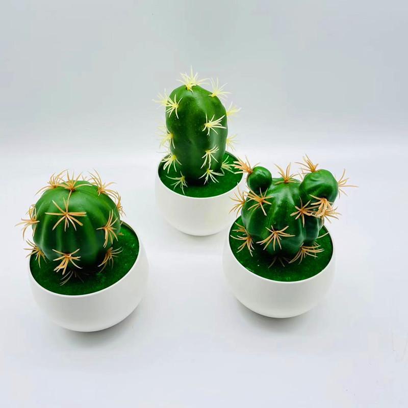 Artificial Cactus Simulated Green Plants Desktop Potted Indoor Decoration