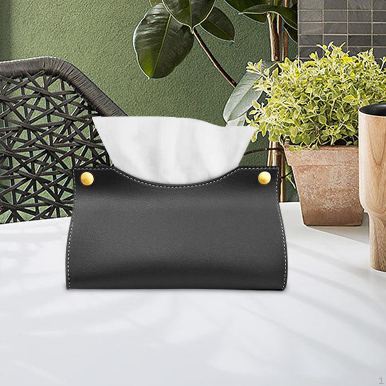 Elegant Leather Outdoor Tissue Dispenser for Travel Essentials