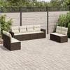 VidaXL Garden Lounge Set with Cushions 8 Pcs, Sofas with Adjustable Feet, Outdoor Furniture Set Patio Terrace, 3218843