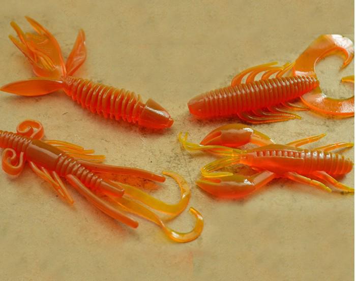 Crayfish/Ghost Shrimp/Flower Tail Maggot 2g Soft Lure Bait Worm