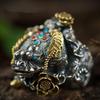New Ring Engraved Pixiu Vintage Gift for Men and Women Decorated Open Ring