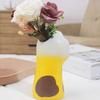 1PC Ornaments Funny Vase Painted Pattern Resin Exquisite Home Decor Cat Lover Gifts Cat's Paw Shape Cute 15.7x7.9x8.2cm