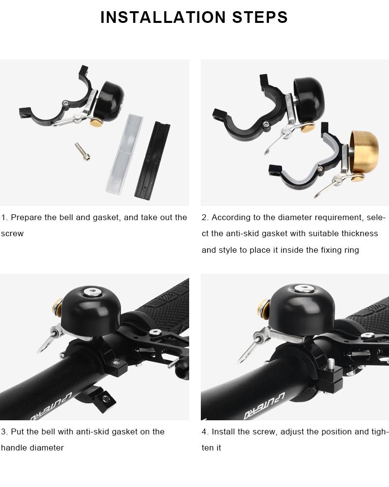 Retro Bicycle Bell Clear Loud Sound Copper Mountain Road Bike Handlebar Bell Safety Riding Warning Alarm Cycling Accessories