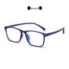 Ultra-Light TR90 Square Eyeglass Frames - Women's Prescription or Men's Blue Light Blocking Option