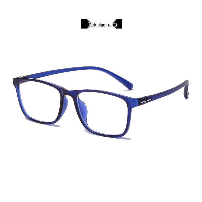 Ultra-Light TR90 Square Eyeglass Frames - Women's Prescription or Men's Blue Light Blocking Option