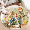 The Tale of Peter Rabbit Round Area Rug,Carpet Rug for Living Room Bedroom Sofa Playroom Decor,Non-slip Floor Mat