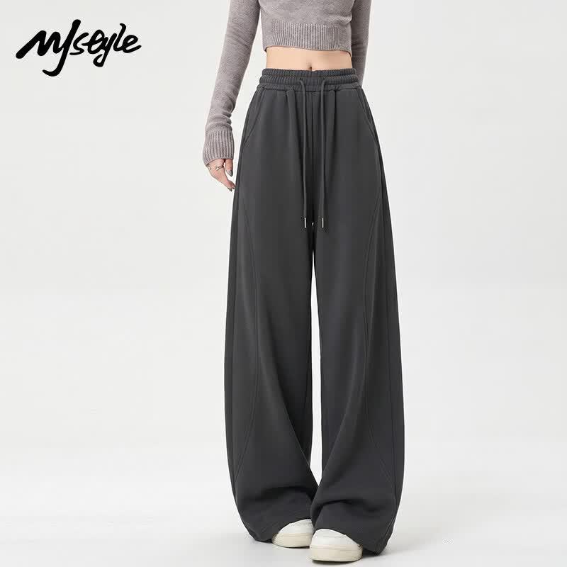 MJ STYLE Women's Loose Fit High-Waist Tapered Joggers