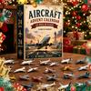Aviation Themed Decor Aircraft Advent Calendars 2026, Airplane Toy Countdown Calendar, 24 Days Christmas Holiday Calendar with Models, 2D Acrylic