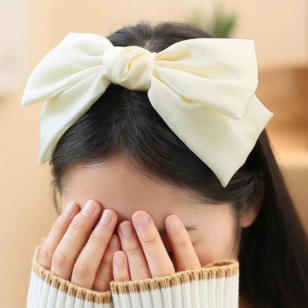 Daily Headband Designer Headband Angel Shushu Satin King Ribbon Hairband Ivory Ju Vidastory
