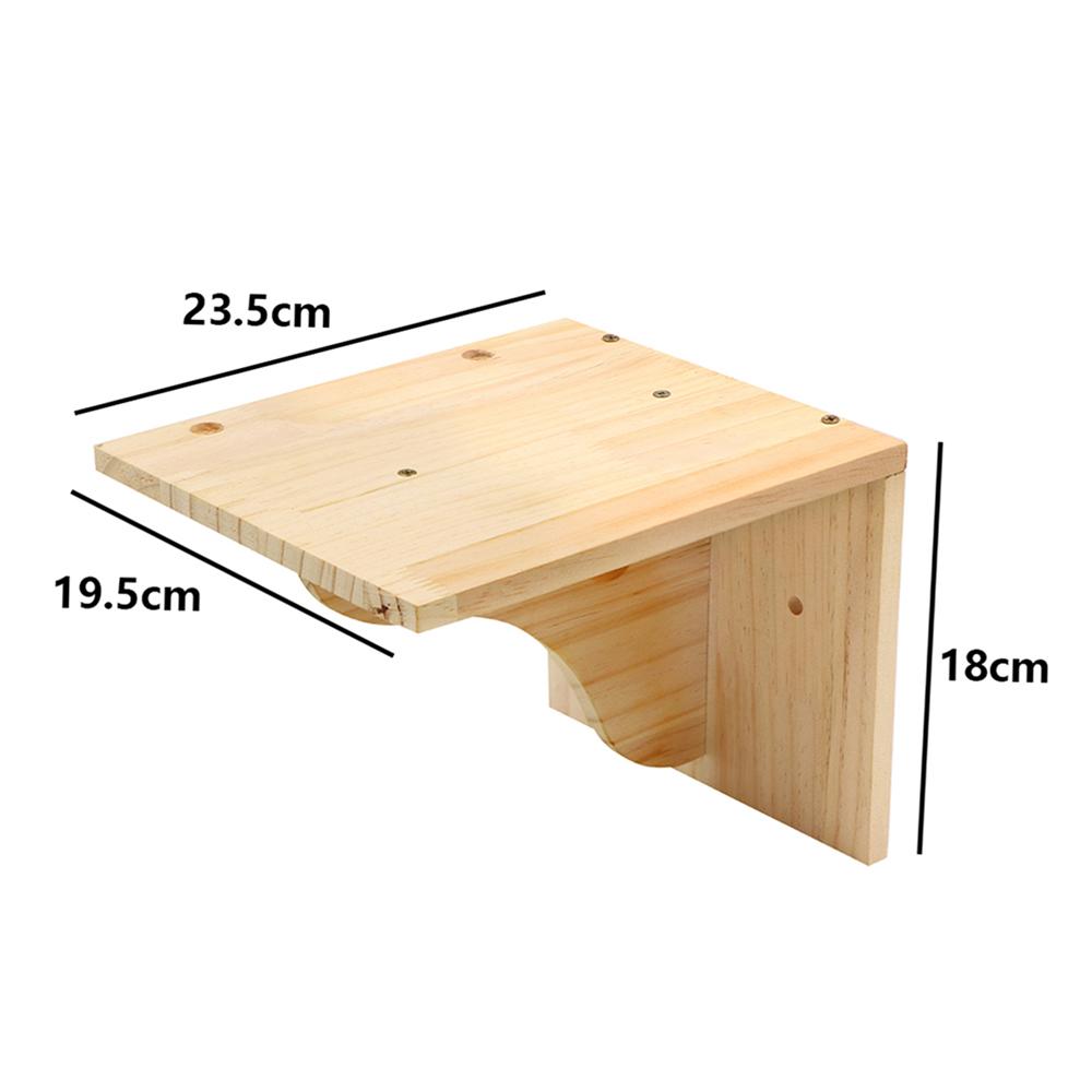 Solid Wood Cat Wall Set: Wall-Mounted Cat Bed with Cat Tree Combo Cat Playground That Frees Up Floor Space as picture