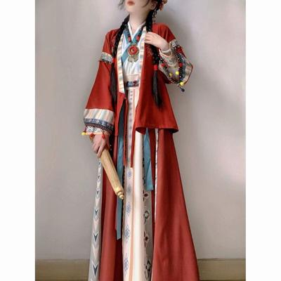 Çin Tarzı Kadın Han Öğeleri Günlük Geliştirilmiş Han Öğeleri Günlük Hanfu