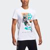Adidas James Harden Tribute Print Short Sleeve T-Shirt Men Tops White FM4778