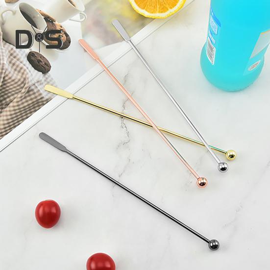 Edelstahl-Rührstab, rutschfest, für Wein, bequemer Griff, Getränkerührer, Barkeeper-Werkzeug