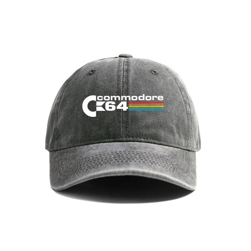 Cappellino da Baseball Commodore 64 Estivo Usurato Cappellini da Papà Unisex per Esterno Regolabili in Cotone