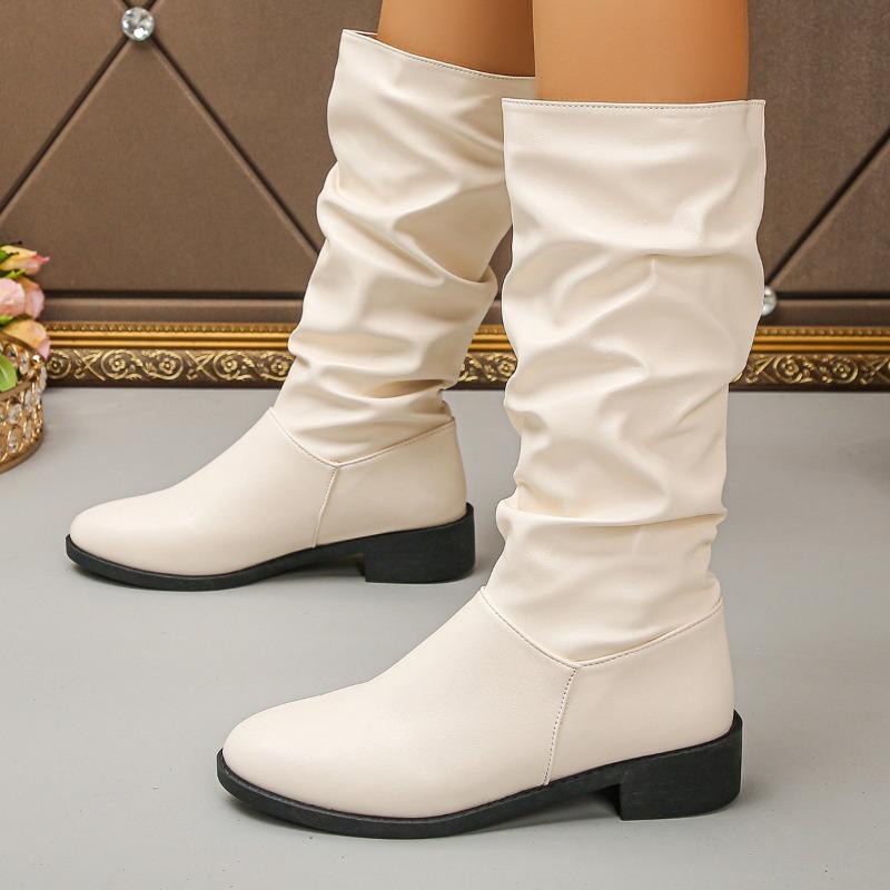 Fashion Heeled Women Elegant Fashion Long Boots 2025 Winter New Trends Woman Shoes Designer Classical Chelsea Mid Boots Dress Zapatillas