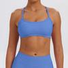 Women Seamless High Stretch Yoga Sports Bra, Lycra Spandex Convertible Removable Straps Fitness Tank Top