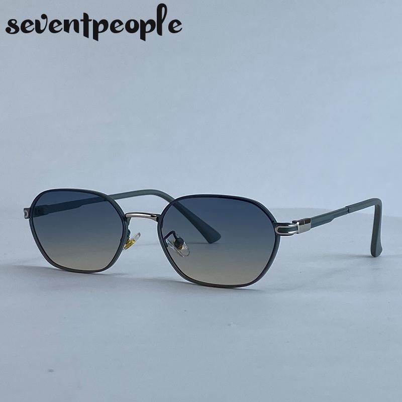 Steampunk Rectangle Sunglasses  Luxury Brand Trendy Metal Small Frame Sunglass For Ladies Classic Rectangular Shades UV400