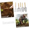 Planting Spades 5pcs Children's Gardening Tools Garden Shovel Rake Spade Set with Wooden Handle for Potted Outdoor Planting Tool