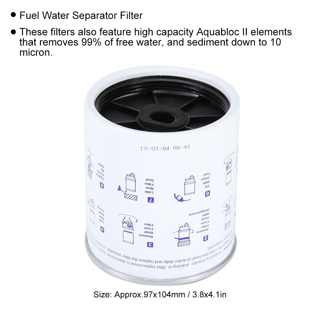 Fuel Filter Water Separator, Water Separating Fuel Filter Fuel Filter/Water Separator for Ship Yacht Outdoors