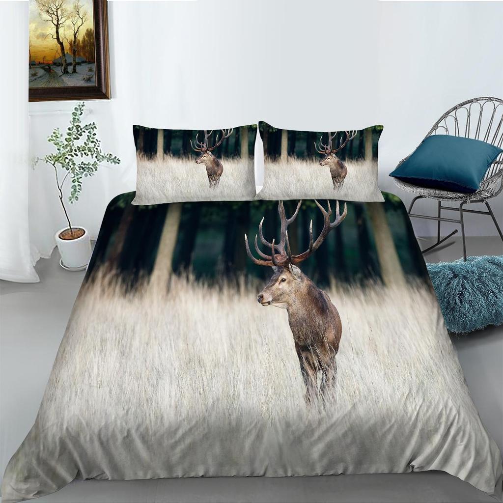 3D Digital Printed Animal Pattern Bedding Set, Bedroom Duvet Cover, Pillowcase, Single/double Bed, Full Size Home Decoration
