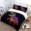 "Glow Dinosaur Art Decor Set" Soft Comfortable Duvet Cover Bedding Set Included 1*Duvet Cover & 2*Pillowcases gift