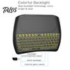 D8 Mini Barevná Podsvícená Bezdrátová Klávesnice Vzduchová Myš Touchpad pro Chytrý Televizor