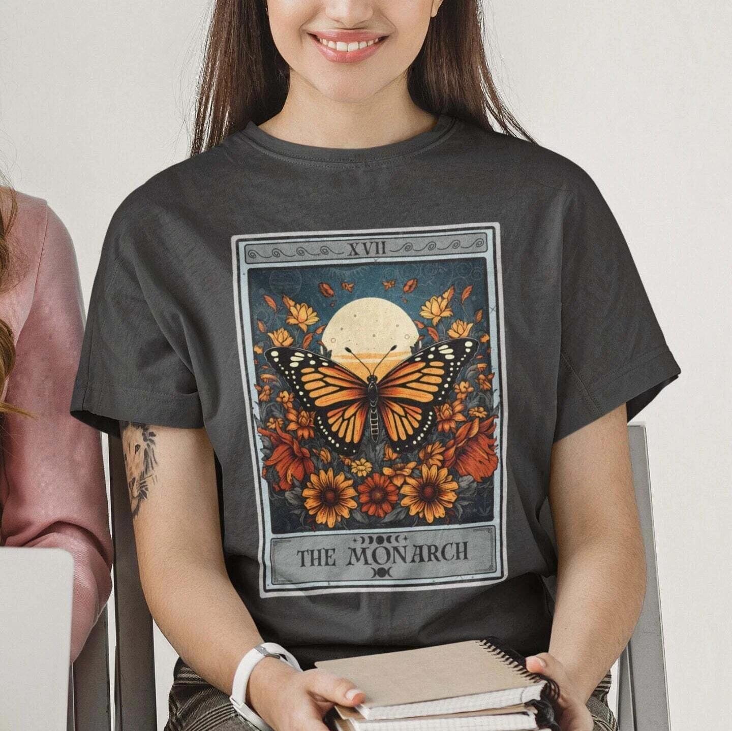 The Monarch Tarot Card Shirt, Monarch Butterfly L