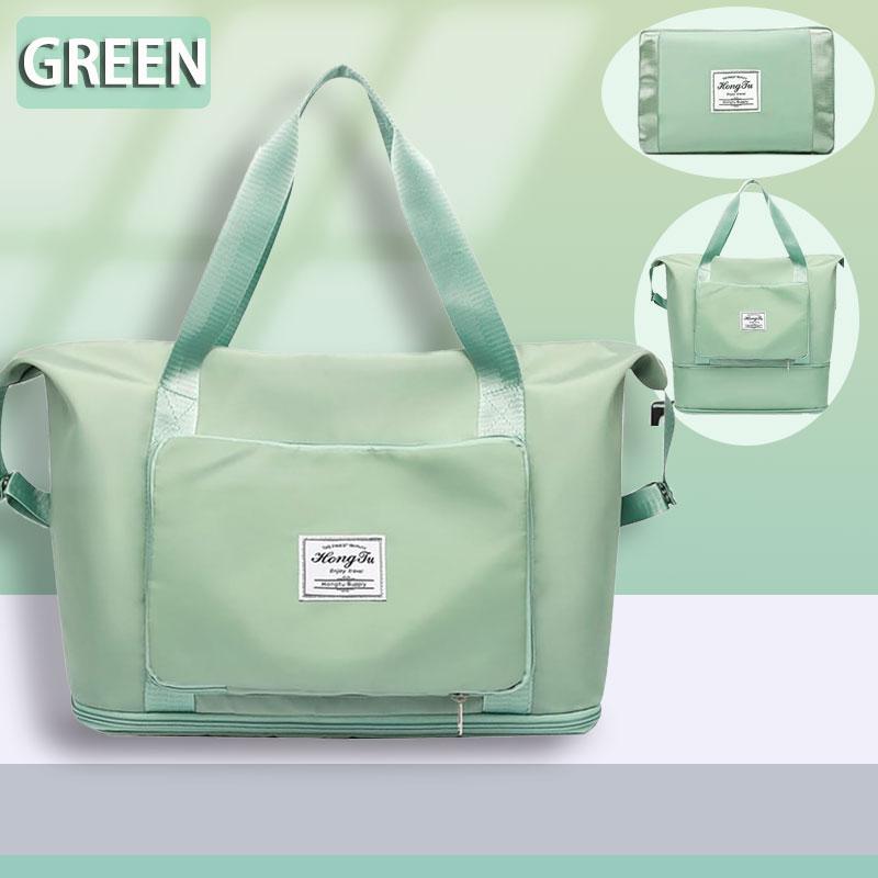 Foldable expandable travel bag, large capacity waterproof luggage bag, tote bag, travel luggage bag suitable for weekend camping