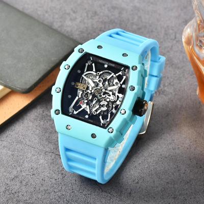 Personalized Barrel-Shaped Mechanical Imitation Watches for Men and Unisex