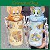 Tom And Jerry Insulated Water Bottle With Leakproof Lock And Straw For Office And Travel