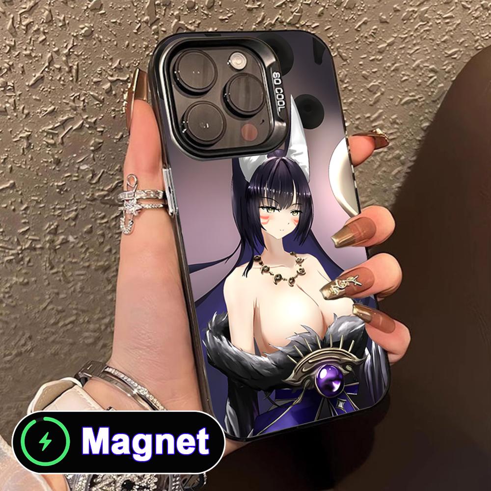 Azur Lane Musashi Translucent MagSafe Mobile Phone Case for iPhone 17 16 15 14 13 12 11 Air Pro Max Plus Colorful Cover iPhone 11